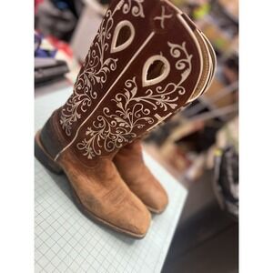 Twisted X WRS0012 Embroidered Punchy Leather Cowgirl Western Womens Boots 8.5